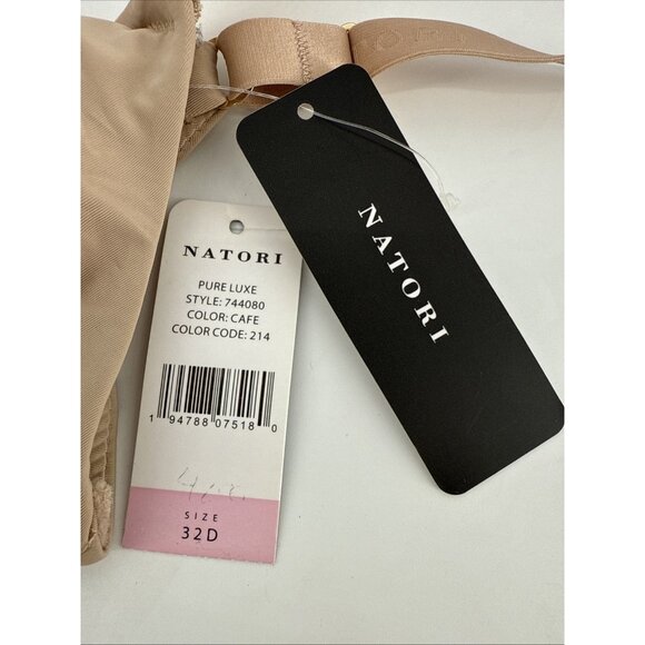 NATORI Size 32D Nude Pure Luxe Seamless Underwire Bra 732080 NWT - Picture 5 of 5
